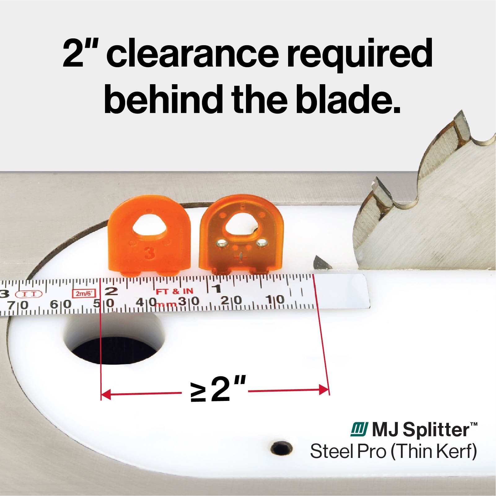 MJ SPLITTER SteelPro Thin Kerf - Table Saw Splitters | #1 Table